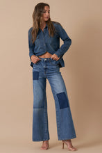 Load image into Gallery viewer, Relaxed Wide Leg Patchwork Jeans