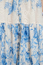 Load image into Gallery viewer, Floral Eyelet Halter Midi Dress