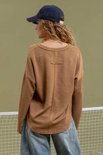 Load image into Gallery viewer, Solid Notch Neck Knit Top