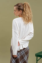 Load image into Gallery viewer, Solid Notch Neck Knit Top