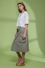 Load image into Gallery viewer, Short Fold Sleeve Knit Croop Top