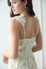 Load image into Gallery viewer, Floral Wrap Ruffle Detail Sleeveless Maxi Dress