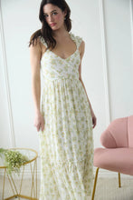 Load image into Gallery viewer, Floral Wrap Ruffle Detail Sleeveless Maxi Dress