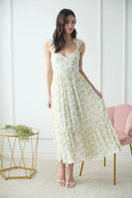Load image into Gallery viewer, Floral Wrap Ruffle Detail Sleeveless Maxi Dress