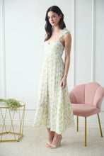 Load image into Gallery viewer, Floral Wrap Ruffle Detail Sleeveless Maxi Dress
