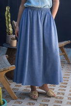 Load image into Gallery viewer, High Elastic Waist Midi Skirt with Pockets