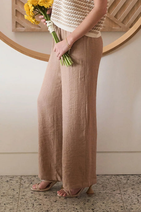 High Waist Drawstring Wide Leg Lounge Pants