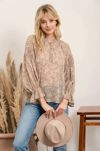 Floral Long Sleeve Blouse (Copy)