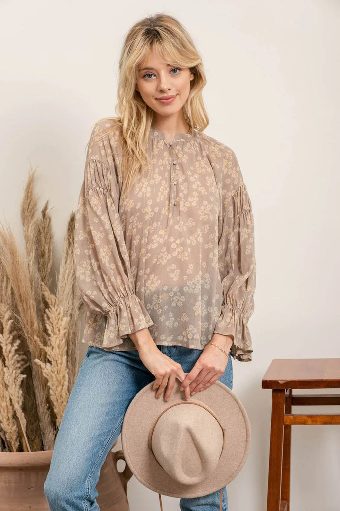 Floral Long Sleeve Blouse (Copy)