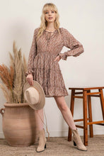 Load image into Gallery viewer, Leaf Print Mini Dress