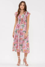 Load image into Gallery viewer, V-Neck Floral Dress