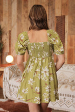 Load image into Gallery viewer, Floral Pleated Puff Sleeve Mini Dress