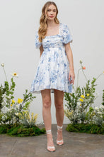Load image into Gallery viewer, Floral Babydoll Mini Dress
