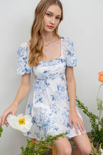 Load image into Gallery viewer, Floral Babydoll Mini Dress