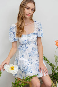 Floral Babydoll Mini Dress