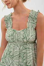 Load image into Gallery viewer, Leaf Print Ruched Mini Dress