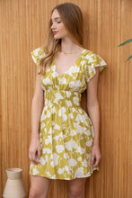 Load image into Gallery viewer, Smocked Waist Floral Mini Dress