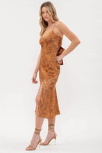 Load image into Gallery viewer, Floral Puff Sleeve Back Tie Mini Dress