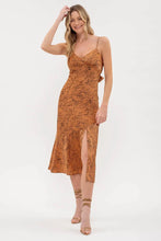 Load image into Gallery viewer, Floral Puff Sleeve Back Tie Mini Dress