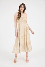 Load image into Gallery viewer, Abstract Print Empire Waist Tiered Midi Dress