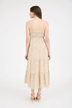 Load image into Gallery viewer, Abstract Print Empire Waist Tiered Midi Dress