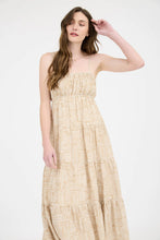 Load image into Gallery viewer, Abstract Print Empire Waist Tiered Midi Dress