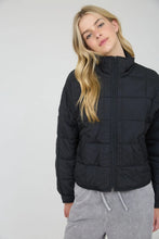 Load image into Gallery viewer, Square Quilted Zip-up Puffer Jacket