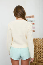 Load image into Gallery viewer, Crochet Cherry Detail Button-down Knit Cardigan