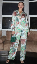Load image into Gallery viewer, Paisley Printed Satin Trouser