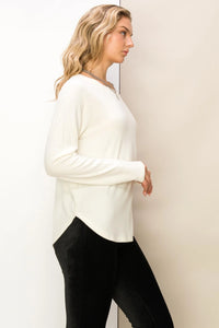Extra Love Raglan Long Sleeve Top