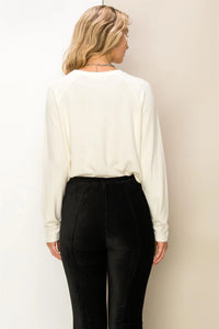 Extra Love Raglan Long Sleeve Top