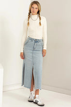 Load image into Gallery viewer, Ribbed High Neck Seam Detail Long Sleeve Top