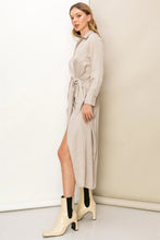 Load image into Gallery viewer, Cocktails And More Tie-front Wrap-style Maxi Dress