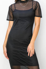 Load image into Gallery viewer, Living it up Layered Mesh Dress