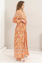 Load image into Gallery viewer, Floral Print Button-Down Maxi Dress