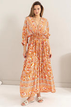 Load image into Gallery viewer, Floral Print Button-Down Maxi Dress