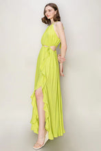 Load image into Gallery viewer, Twisted Cut-out Halter Maxi Dress