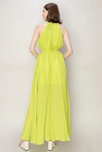 Load image into Gallery viewer, Twisted Cut-out Halter Maxi Dress