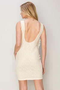 Rosette Tie Enchantment Mini Dress