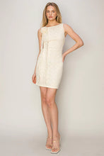 Load image into Gallery viewer, Rosette Tie Enchantment Mini Dress