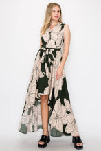 Load image into Gallery viewer, Flower Print Maxi Dress