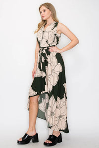 Flower Print Maxi Dress