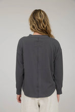 Load image into Gallery viewer, Washed Ribbed Long Sleeve Henley Knit Top
