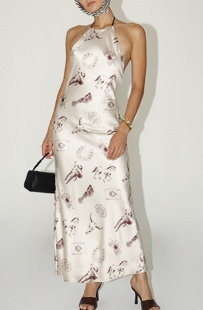 Modern Cowgirl Open Back Cocktail Dress