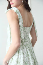 Load image into Gallery viewer, Floral Tie Strap Ruffle Tiered Midi Dress