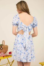 Load image into Gallery viewer, Floral Open Back with Tiered Mini Dress (Copy)