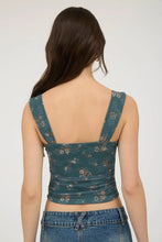 Load image into Gallery viewer, Floral Ribbon Bow Detail Sleeveless Crop Top