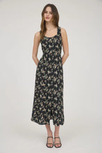 Load image into Gallery viewer, Floral Sleeveless Button-down Midi Dress