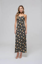 Load image into Gallery viewer, Floral Sweetheart Neck Cami Midi Dress