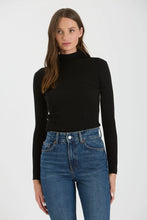 Load image into Gallery viewer, Two-tone Colorblock Moch neck Knit Sweater